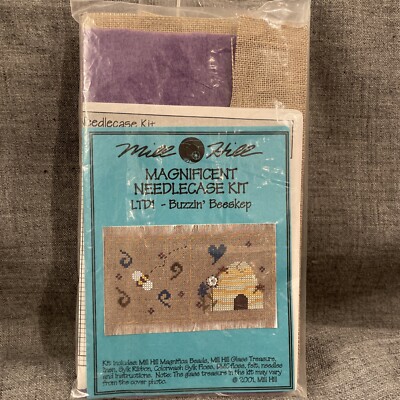 Mill Hill Magnificent Needlecase Kit LTD1 Buzzin Beeskep Rare Find 2001
