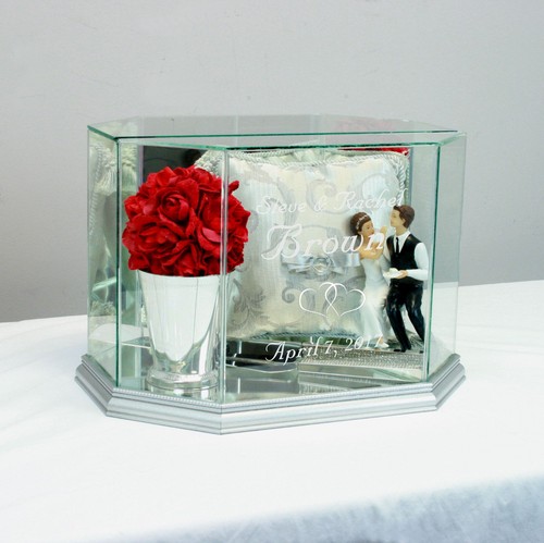 Personalisierte Glas Hochzeitskartenbox Geldkartenbox - kostenlose Gravur - Bild 10 von 14