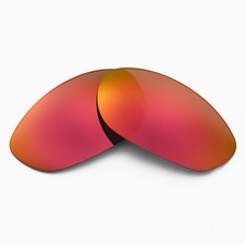 Walleva Non-Polarized Fire Red Replacement Lenses For Oakley Monster Dog Glasses