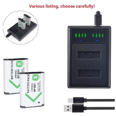 NP-BX1 X Type Battery or harger For SONY Cyber-Shot DSC-RX100 RX1 HX400V CX405