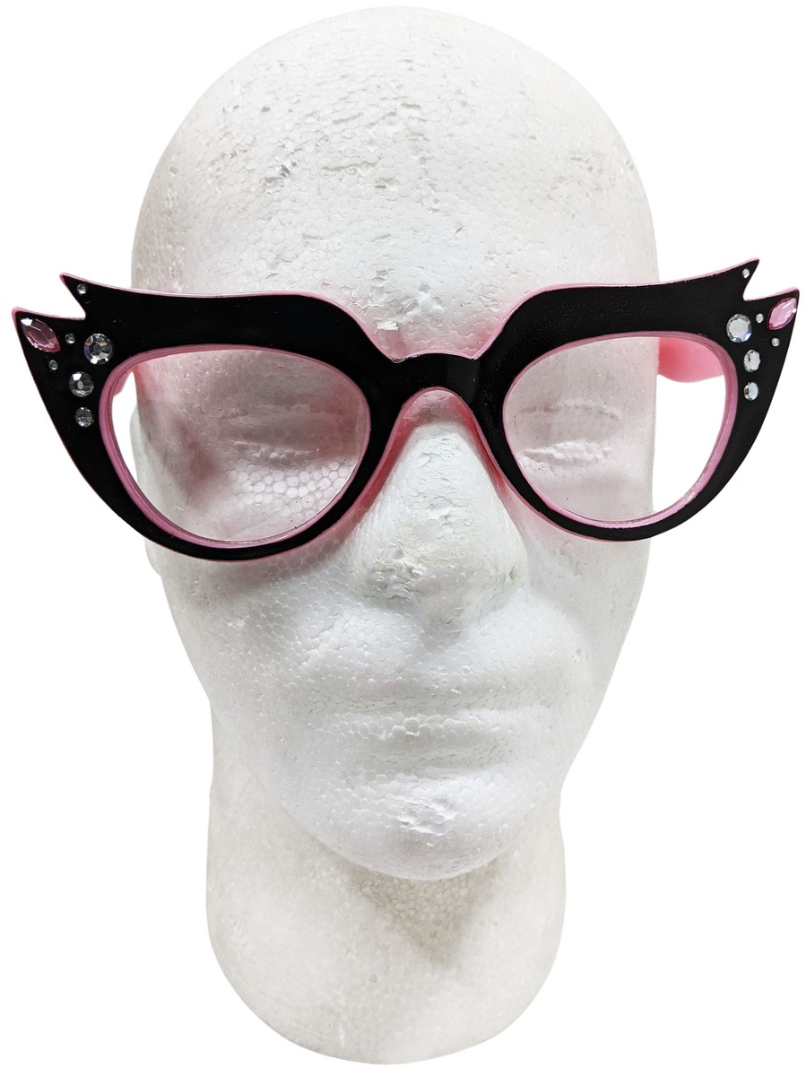 Grease Glasses 50s Cat Eye Costume Frenchy Sandy Librarian Vintage