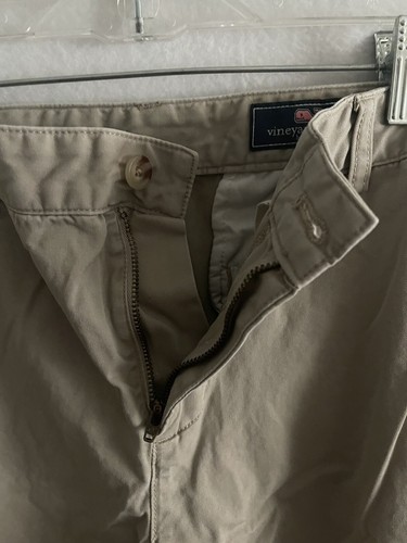 VIineyard Vines Pants Boys 18 Khaki Beige Chinos Adjustable Waist Cotton - Picture 3 of 10
