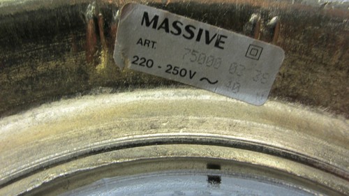 Massive Vintage Deckenlampe Messing Kristall Glas '60er Jahre - Picture 10 of 12