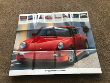 1990 Porsche Brochure Sales Catalog Poster 911 Carrera 4 944 928