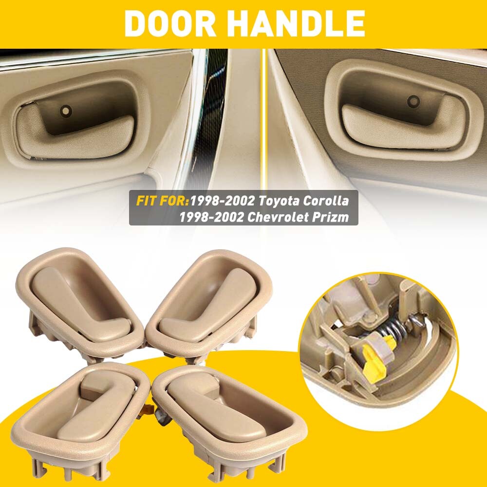 option 1999年セット オプション Complete Set of 8 PCS Door Handles For Toyota Corolla Chevrolet