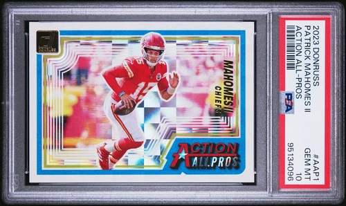 2023 Panini Donruss Patrick Mahomes II Action All-Pros PSA 10 Gem Mint Chiefs