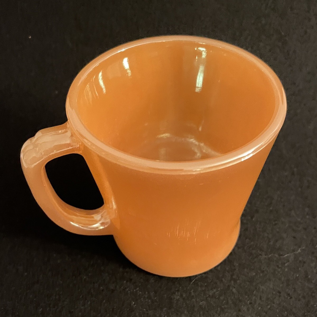 Anchor Hocking Fire King Oven Ware Peach Lustre D Handle Mug | eBay