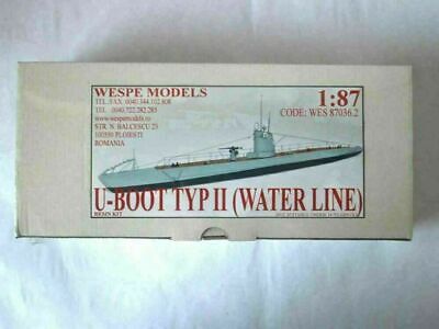 ready built 87036.2 WATER LINE 1:87 U-BOOT TYP II Wespe Models