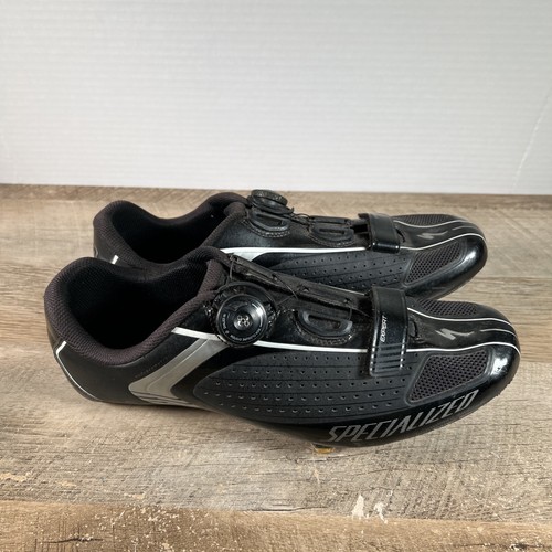 Specialized Mens 13 Expert Rd Road Cycling Shoes Black Leather Boa Hook Loop - Picture 5 of 8
