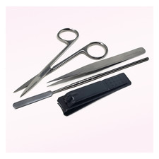 Stainless Nail Care Tools 4Pcs Cuticle Trimmer Pusher Clipper Kit for Manicure