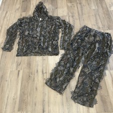 3D Leafy Ghillie Suit Camo True Timber USA Lightweight Mesh Hunt Jacket/Pant 3XL