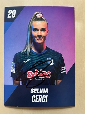 Selina Cerci AK TSG  Frauen 2025-26 Autogrammkarte original handsigniert