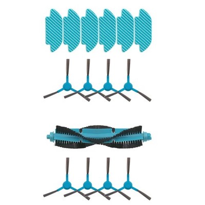 Replacement Roller Brush and Side Brush Kit for Shellbot Vacuum Cleaner