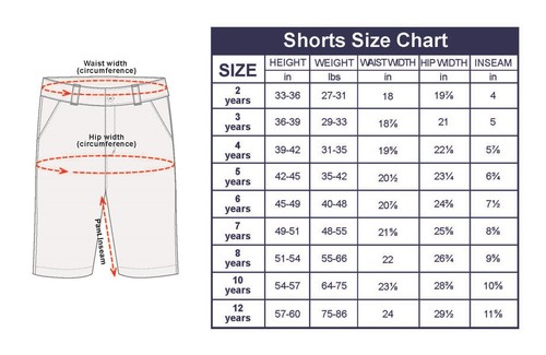 Buyless Fashion Boys Shorts Pants Flat Front Cotton Casual Straight Cut - Picture 7 of 42
