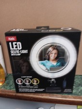 itek LED Selfie Ring Light 8" Diameter 104 LEDs Mounting Clamp Swivel Brand New