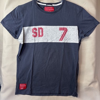 Superdry olynpique SD 7 Blue T-shirt in Medium Slim