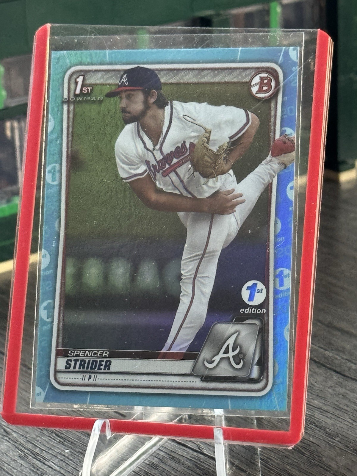 Bowman 2020 Chrome Draft Sapphire Spencer Strider #BD-20 1st Edition Braves