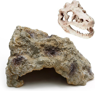 Reptile Rock Reptile Cave Hideout for Snakes/Geckos/Lizards/Turtles and Other Am