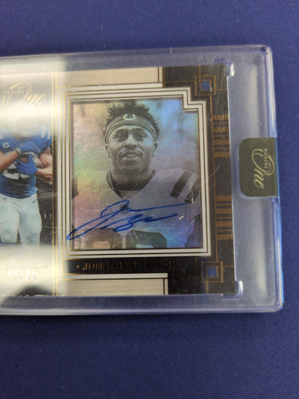 2024 Panini One One Man Show Jonathan Taylor #162 Auto /25 view 4
