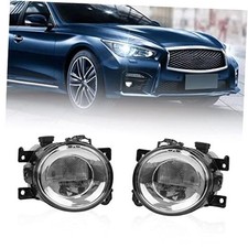 Bumper Fog Lights Fit for Infiniti Q50 QX50 QX60 QX80 2015 2016 2017, 1 Pair