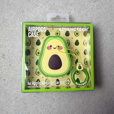 Advanctech Avocado Case for Apple Airpods Pro Soft Protective Case Loop Ring New
