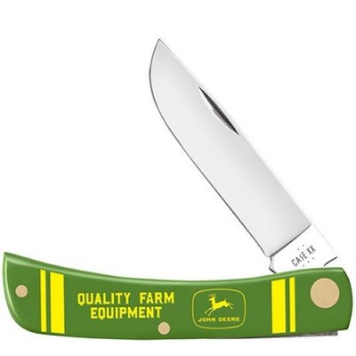 CASE XX KNIFE- SOD BUSTER Jr. - JOHN DEERE - STAINLESS STEEL BLADE- 3 5/8'' NIB