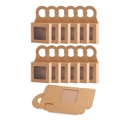 Wine Bottle Box with Window, 30 Pcs Box,Wine Boxes Favor Box7015 - Photo 1/4
