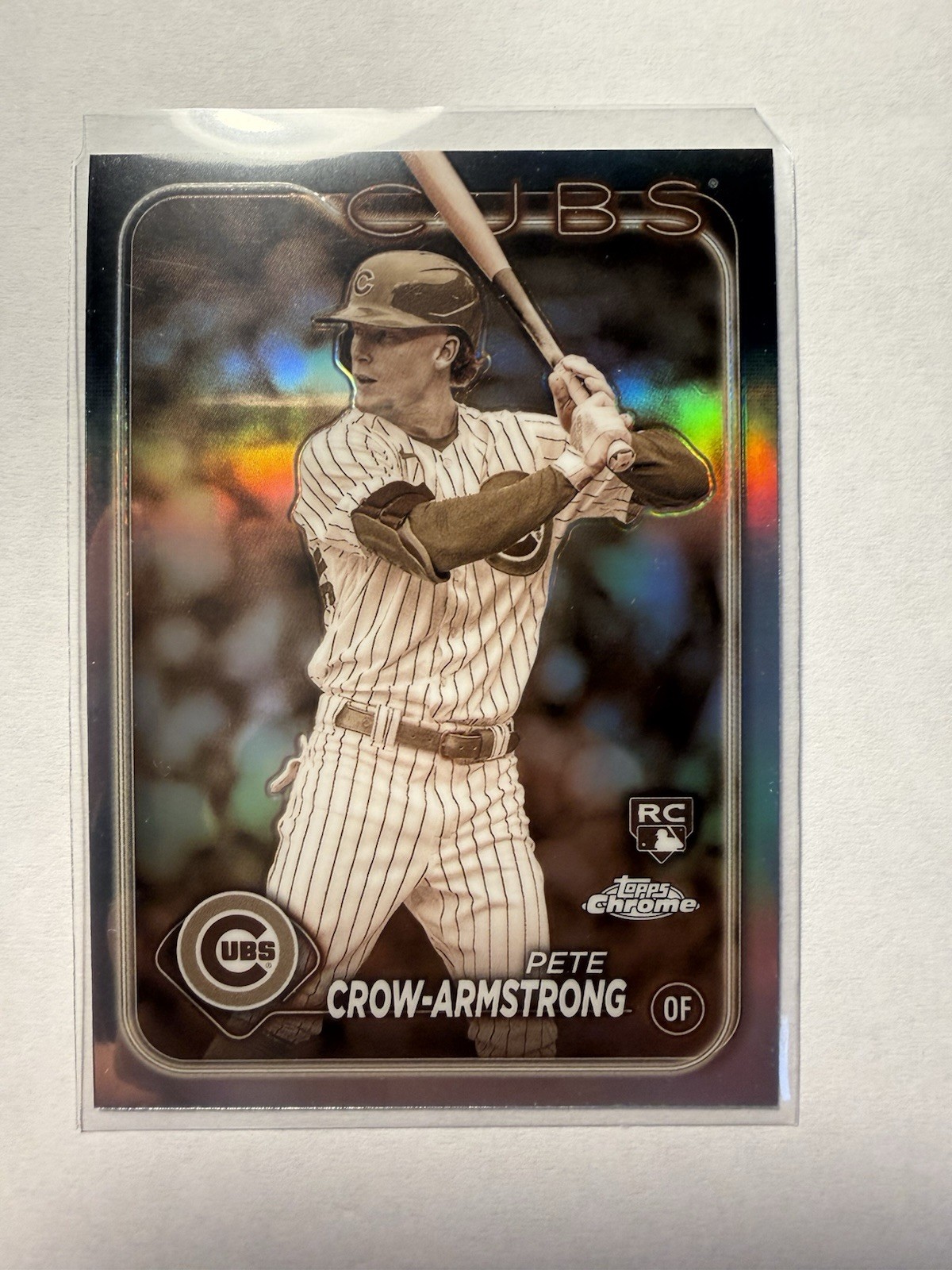 2024 Topps Chrome - Pete Crow-Armstrong #16 Sepia Refractor (RC)