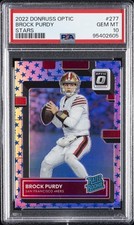 2022 PANINI DONRUSS OPTIC STARS #277 BROCK PURDY ROOKIE RC PSA 10