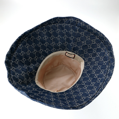新品タグ付✨グッチ GG柄 エコウォッシュデニム ブリムハット 631958 L GUCCI 631958 Eco Washed Denim Wide Brim Hat Size M | eBay