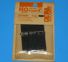 Detail Associates HO #FD-6302, Superior Panel Door - 40' AAR Boxcar, 6 Panel