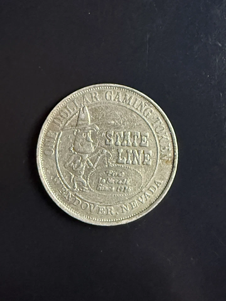 LOT OF 5 CASINO TOKENS MIRAGE, MGM GRAND, STATE LINE CASINO & ISLE OF CAPRI - Image 4 of 4