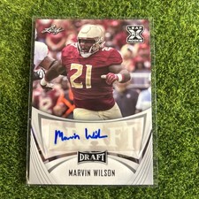 Marvin Wilson 2021 Leaf Draft RC Auto Florida State Seminoles FSU F60
