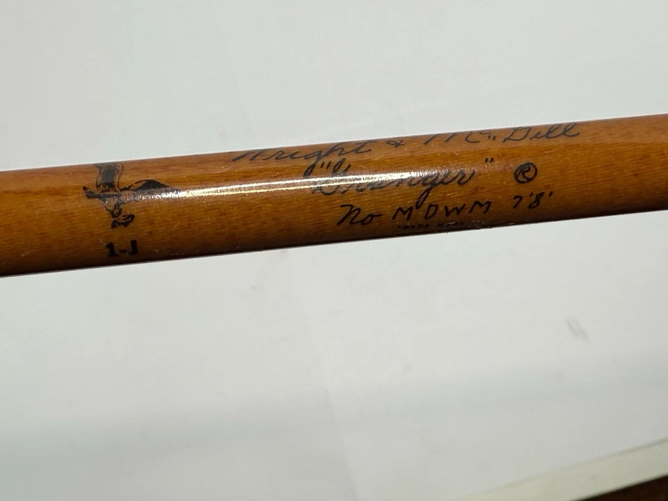 Vintage Wright & McGill Granger MDWM 7' 8" 2 Piece Fiberglass Spinning  Rod - Image 3 of 4
