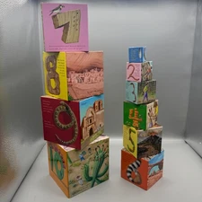 Numbered Educational Stacking Blocks homeschool school materials animals used 