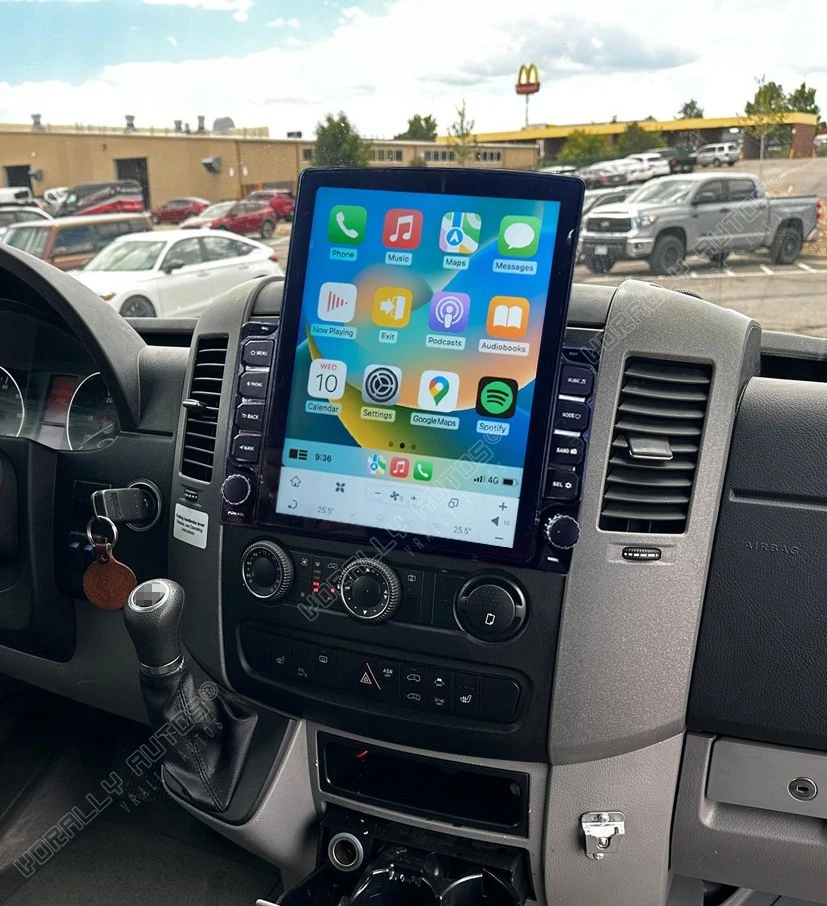 For 2007-2018 Freightliner Sprinter 9.7" Android 14 Carplay GPS SWC Stereo Radio Foto 4 de 4