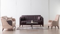 Komfortable Sofagarnitur 3+3+1 Sitzer Stilvolles Design FüR Elegantes Wohnen