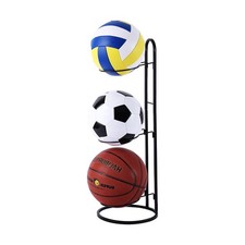 Basketball Ball Storage Rack, 3-Tier Garage Sport Equipment Organizer, Freest...