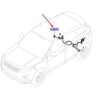 LAND ROVER RANGE ROVER EVOQUE L551 Chassis Cable LR137246 NEW GENUINE