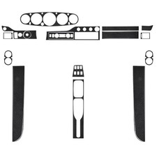 15x Carbon Fiber Interior Full Sets Cover Trim Kit For Porsche 911 1989-1997