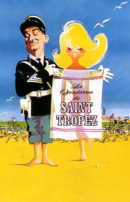 Le Gendarme de Saint-Tropez (1964) Movie Poster Print Wall Art Home Decor