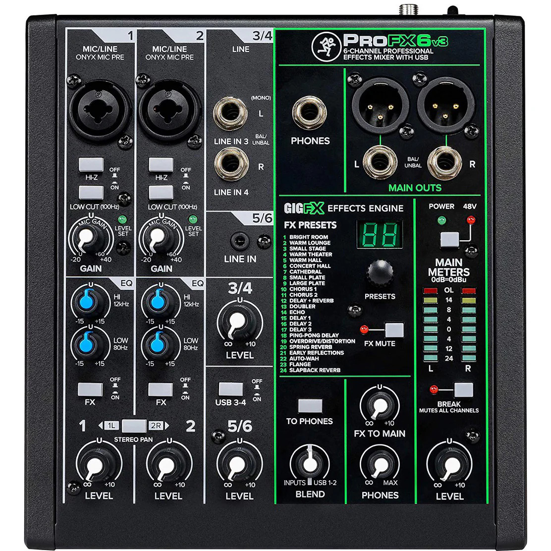 6- Mackie ProFX6v3 USB 30390₽