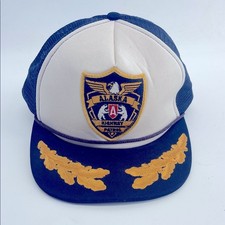 Vintage Alaska Highway Patrol rope trucker captains adjustable size hat