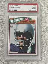 1977 TOPPS #177 STEVE LARGENT RC ROOKIE HOF 🔥 MINT PSA 9 (OC) SEAHAWKS