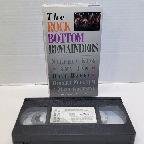 Rock Bottom Remainders Charity Concert VHS Stephen King Dave Barry Matt Groening