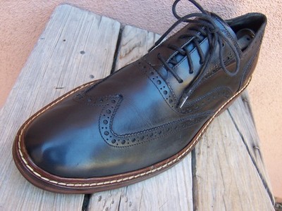 COLE HAAN Mens Casual Dress Shoe Charcoal Gray Leather  display picture 2