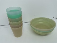Vintage Tupperware Miniature Bowls Containers No Tops Lot Of 9 
