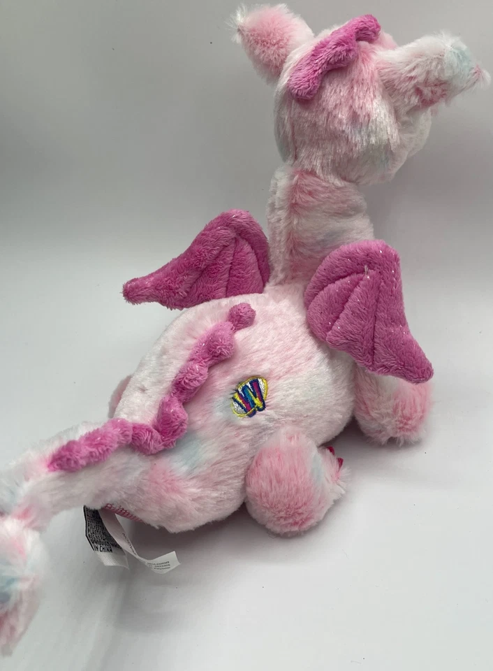 Ganz Webkinz Whimsy Dragon Plush Sparkle Pink Stuffed Animal Toy No Code - Image 4 of 4