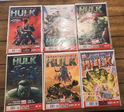 Marvel Indestructible Hulk #1, #1-2, #4-6 Issue Comic Books