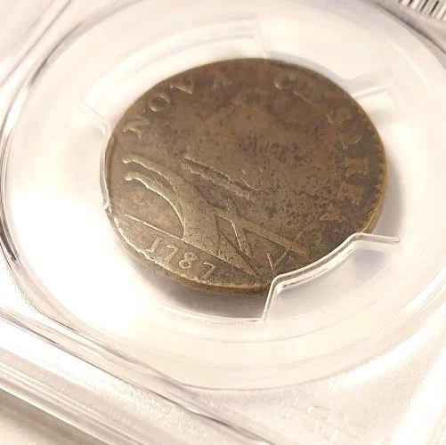 Pop 1 Of 11 PCGS Graded VG10, 1787 Outlined Shield New Jersey 1/2P - Image 4 of 4